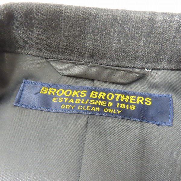 実際に弊社で買取させて頂いたBrooks Brothers/ブルックスブラザーズ スーツ/セットアップ ストライプ グレー/AB7の画像 2枚目