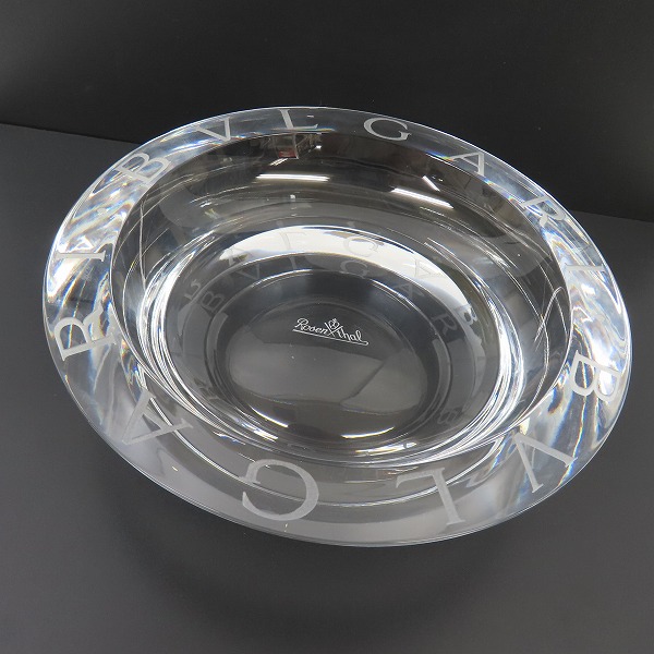 実際に弊社で買取させて頂いたBVLGARI/ブルガリ ローゼンタール 灰皿 クリスタルの画像 1枚目