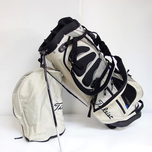 実際に弊社で買取させて頂いたTitleist/タイトリスト 軽量 7分割スタンドキャディバッグ グレーｘ ブラックの画像 1枚目