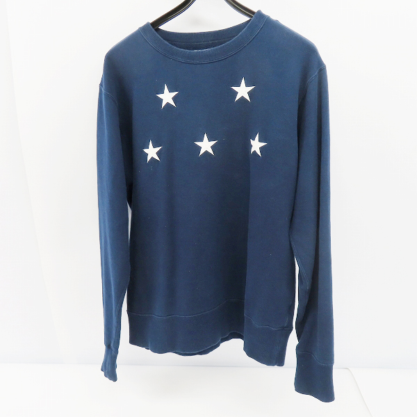実際に弊社で買取させて頂いたuniform experiment/ユニフォームエクスペリメント スターアップリケクルースウェット UE-170067/4