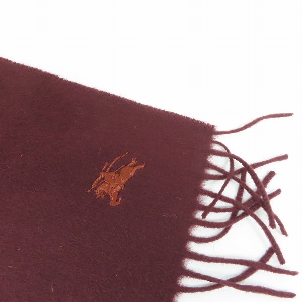 実際に弊社で買取させて頂いたBurberrys/バーバリーズ ロゴ刺繍 カシミヤ マフラー の画像 3枚目
