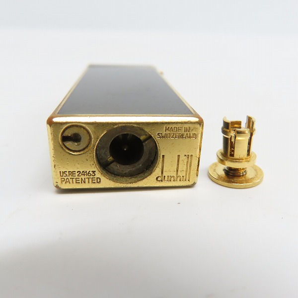 実際に弊社で買取させて頂いた(1) dunhill/ダンヒル サイドローラーガスライター ブラック×ゴールドの画像 2枚目