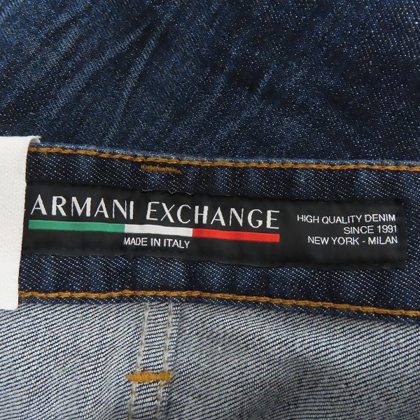 実際に弊社で買取させて頂いた【未使用】ARMANI EXCHANGE/アルマーニエクスチェンジ デニムパンツ J10 SKINNY 3LZJ10 Z1PXZ/32の画像 2枚目