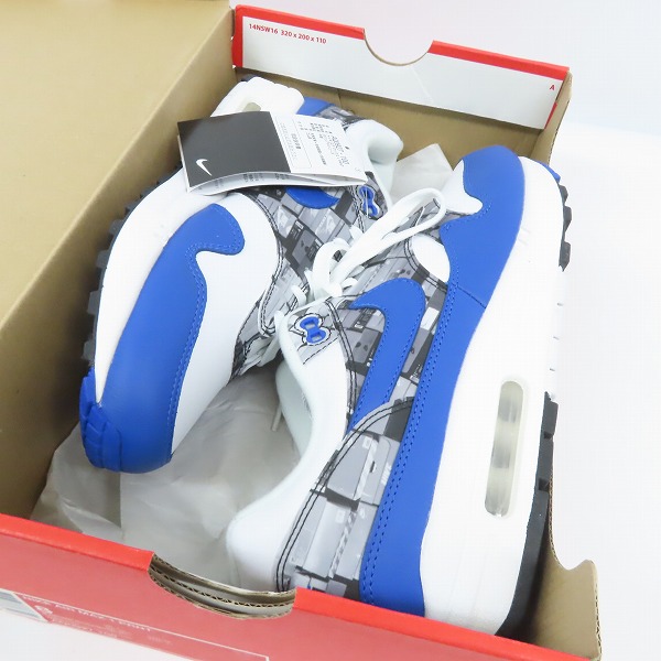 実際に弊社で買取させて頂いた【未使用】NIKE×atmos/ナイキ×アトモス AIR MAX 1 PRNT/エアマックス1 プリント AQ0927-100/26の画像 8枚目