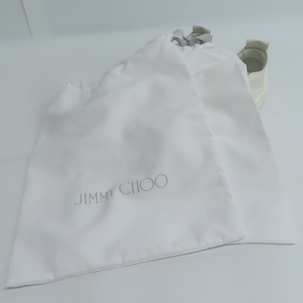 実際に弊社で買取させて頂いたJIMMY CHOO/ジミーチュウ V.B.C SLIP ON スタッズ付き スリッポンスニーカー/41の画像 7枚目