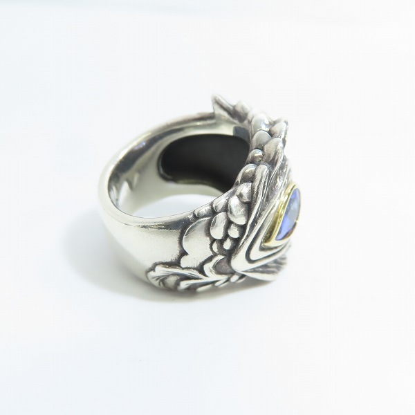 実際に弊社で買取させて頂いた【ギャラ付】Bloody Mary/ブラッディマリー シルバー×K18×タンザナイト ドラードリング/15号の画像 3枚目