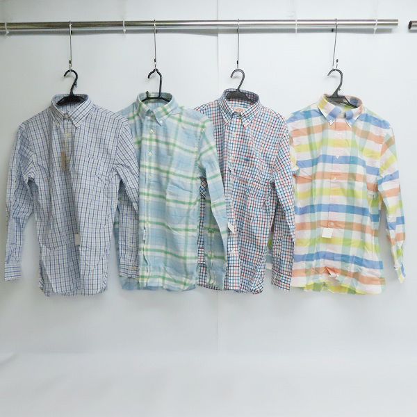 実際に弊社で買取させて頂いた【未使用】Brooks Brothers Red Fleece/ブルックスブラザーズ レッドフリース チェック B.D.シャツ 4点セット