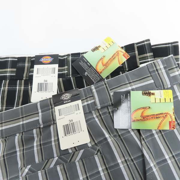 実際に弊社で買取させて頂いた【おまとめ品】Dickies/ディッキーズ MULTI USE POCKET SHORTS/マルチユーズ ポケット ショーツ/チェック柄 ハーフパンツ/34の画像 5枚目