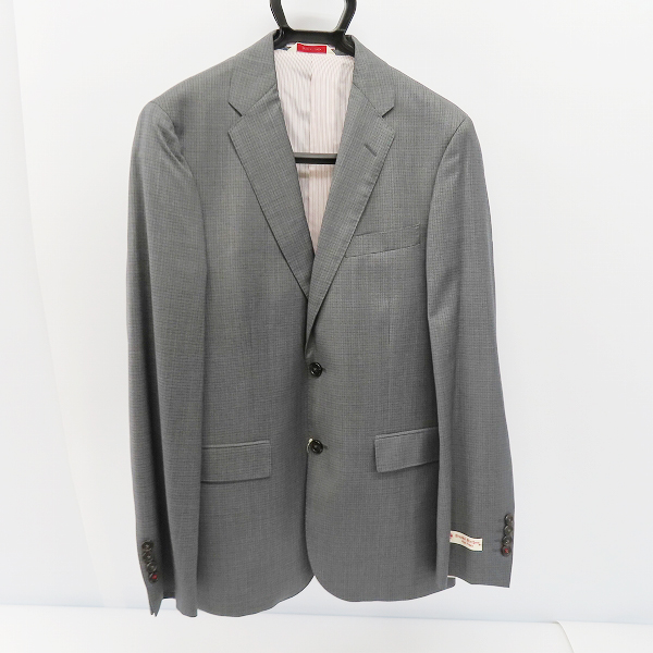 実際に弊社で買取させて頂いた【未使用】Brooks Brothers RED FLEECE/ブルックスブラザーズ チェック柄 2Bテーラードジャケット グレー系/38