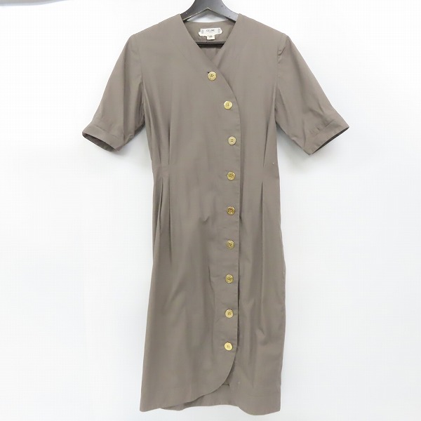 実際に弊社で買取させて頂いたCELINE/セリーヌ ヴィンテージ 金ボタン ワンピース/38