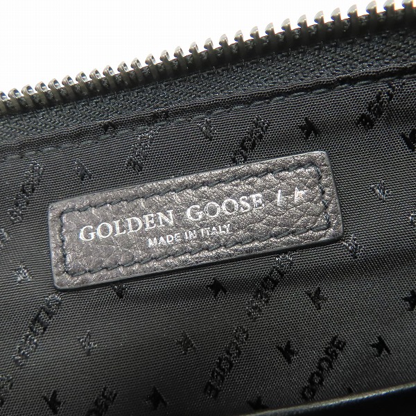 実際に弊社で買取させて頂いたGOLDEN GOOSE/ゴールデングース クラッチバッグ ブラック G36WA884.A1の画像 5枚目