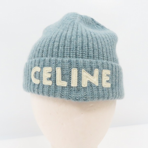実際に弊社で買取させて頂いたCELINE/セリーヌ エンブロイダリー カシミヤ ビーニー/ニット帽 /TUの画像 1枚目