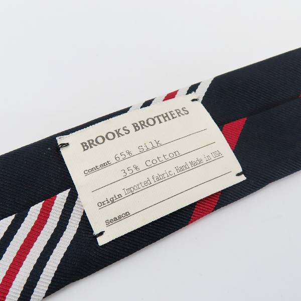 実際に弊社で買取させて頂いたBrooks Brothers/ブルックスブラザーズ トリコロール ストライプ ネクタイの画像 5枚目