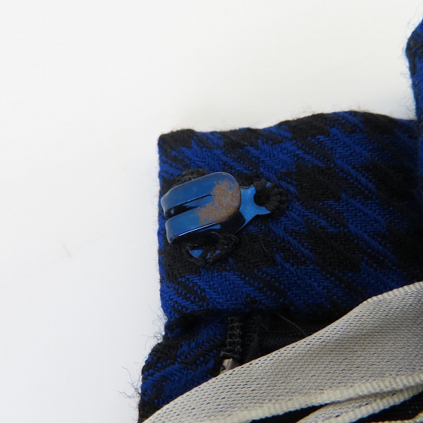 実際に弊社で買取させて頂いたChristian Dior/クリスチャンディオール PRET-A-PORTER/プレタポルテ 千鳥格子柄 ボタンシャツ/スカート セットアップ/9の画像 8枚目