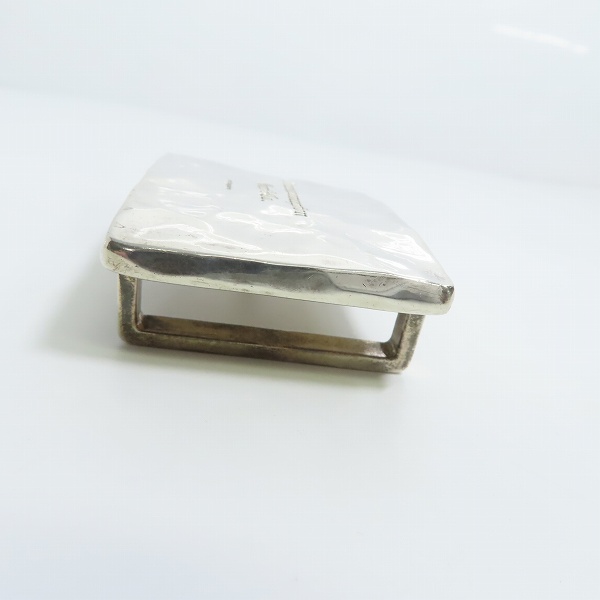 実際に弊社で買取させて頂いたGARNI/ガルニ ロゴプレート/スネーク/シルバー925 ベルトバックルの画像 4枚目