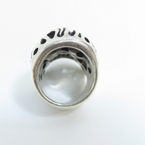 実際に弊社で買取させて頂いた【ギャランティ付き】gucho/ガッチョ Pyromaniac v/D.Z.B パイロマニアックリング 下顎付き/16号の画像 4枚目