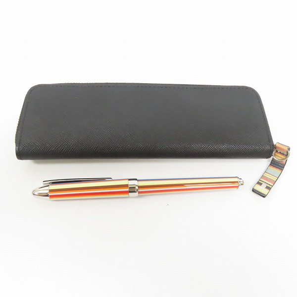 実際に弊社で買取させて頂いたPaul Smith/ポールスミス マルチストライプボールペン ペンケース付きの画像 8枚目