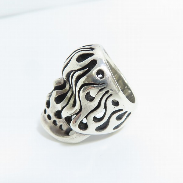 実際に弊社で買取させて頂いた【ギャランティ付き】gucho/ガッチョ Pyromaniac v/D.Z.B パイロマニアックリング 下顎付き/16号の画像 2枚目