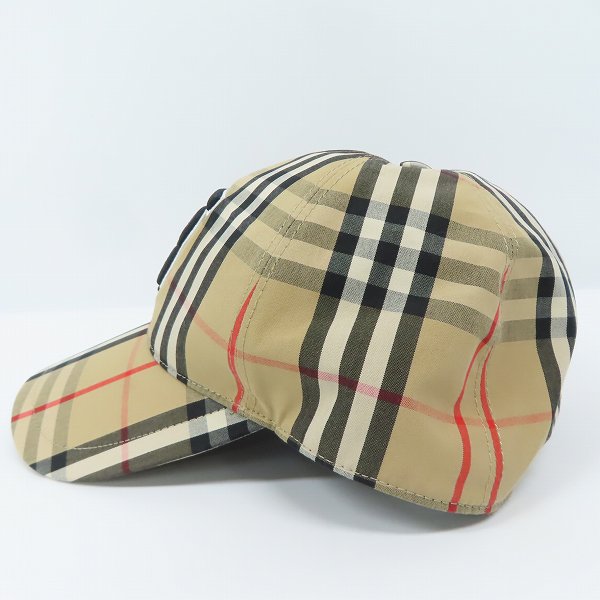 実際に弊社で買取させて頂いたBURBERRY/バーバリー TBロゴ ノバチェック キャップ/Lの画像 2枚目