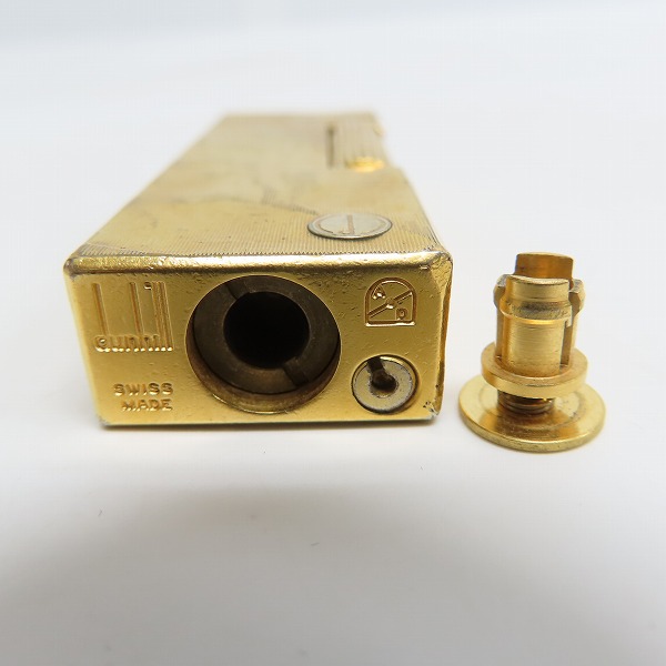 実際に弊社で買取させて頂いたdunhill/ダンヒル サイドローラーガスライター シワデザイン ゴールドの画像 2枚目