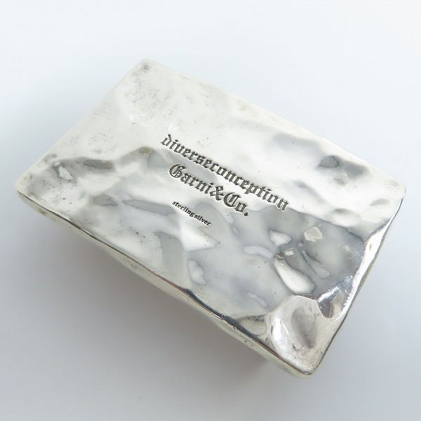 実際に弊社で買取させて頂いたGARNI/ガルニ ロゴプレート/スネーク/シルバー925 ベルトバックル