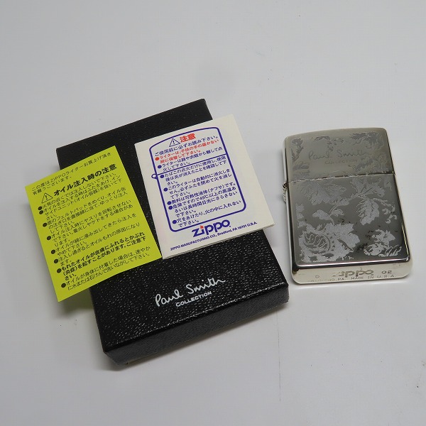 実際に弊社で買取させて頂いたZIPPO/ジッポー Paul Smith/ポールスミス COLLECTION 花柄 2002年製の画像 6枚目