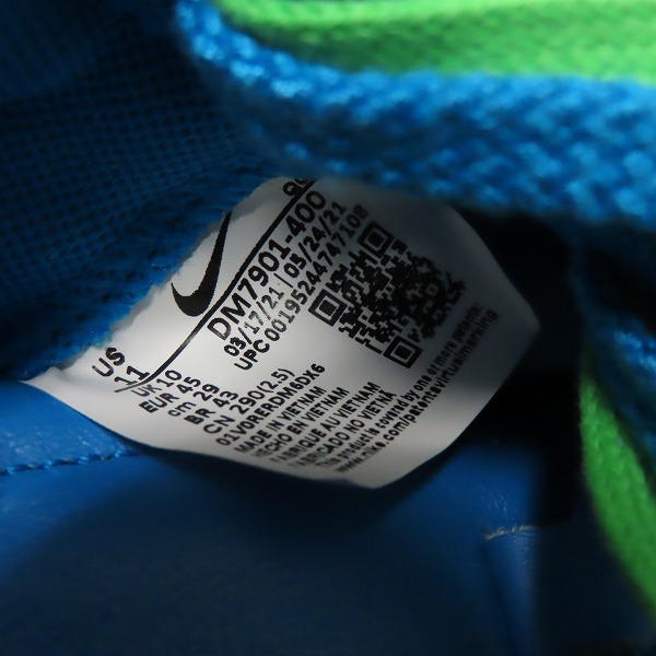 実際に弊社で買取させて頂いた【未使用】KAWS×sacai×NIKE/カウズ×サカイ×ナイキ Blazer Low Neptune Blue DM7901-400/29の画像 5枚目