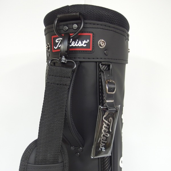 実際に弊社で買取させて頂いたTitleist/タイトリスト TB22SXCEHK コアエッセンシャル 7型 2分割ハーフスタンドバッグ/キャディバッグ ブラックの画像 3枚目