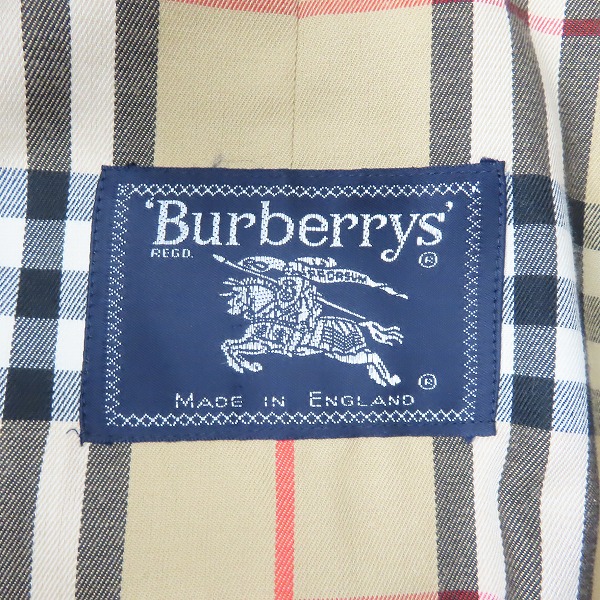 実際に弊社で買取させて頂いたBurberrys/バーバリーズ 裏地チェック柄/バーバリー チェック ステンカラーコート 40268/46の画像 4枚目