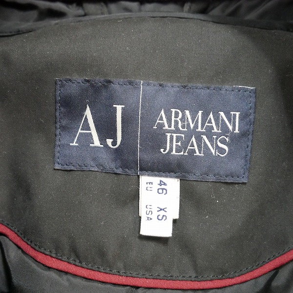 実際に弊社で買取させて頂いたARMANI JEANS/アルマーニ ジーンズ 中綿ライナー付きジップコート XSの画像 2枚目