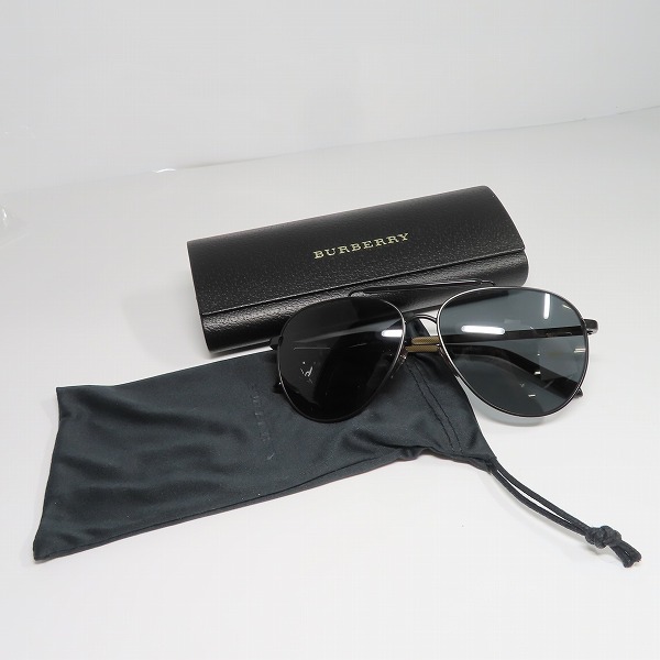 実際に弊社で買取させて頂いたBURBERRY/バーバリー ティアドロップサングラス B3097 1007の画像 8枚目