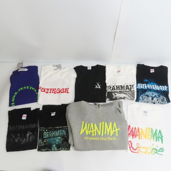 実際に弊社で買取させて頂いた【おまとめ品】フジロックフェスティバル/ブラフマン/ワニマ 等 バンドTシャツ/バンT/パーカー