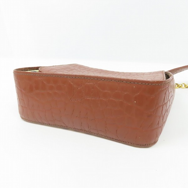 実際に弊社で買取させて頂いた【ジャンク】Burberrys/バーバリーズ オールド シャドーホース ノバチェック レザー チェーンショルダーバッグの画像 2枚目