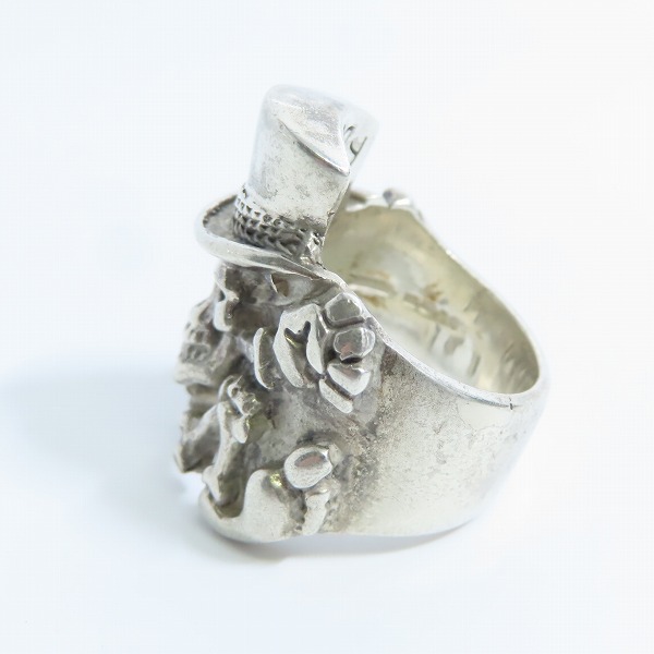 実際に弊社で買取させて頂いたCRAZY PIG DESIGNS/クレイジーピッグ MASCOT SKULL RING 18号の画像 2枚目