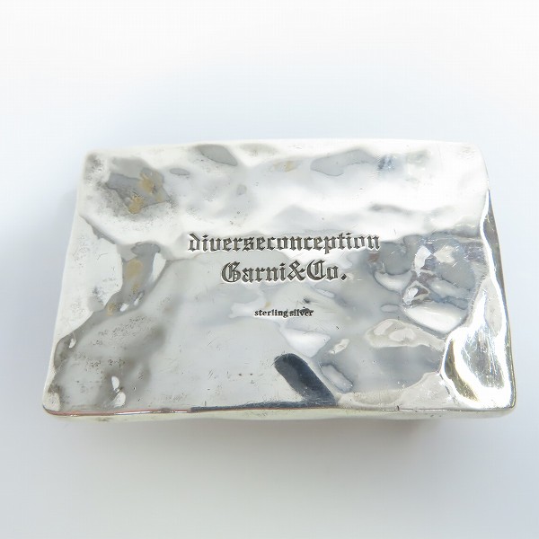 実際に弊社で買取させて頂いたGARNI/ガルニ ロゴプレート/スネーク/シルバー925 ベルトバックルの画像 1枚目