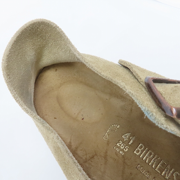 実際に弊社で買取させて頂いたBIRKENSTOCK/ビルケンシュトック ボストン等 スエード/ヌバック レザー サンダル 2点セットの画像 4枚目