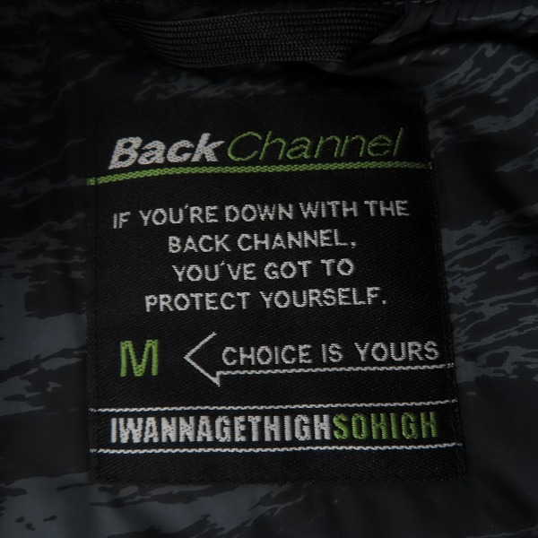 実際に弊社で買取させて頂いたBackChannel/バックチャンネル ナイロン ジップアップ ブルゾン MA-1/Mの画像 2枚目