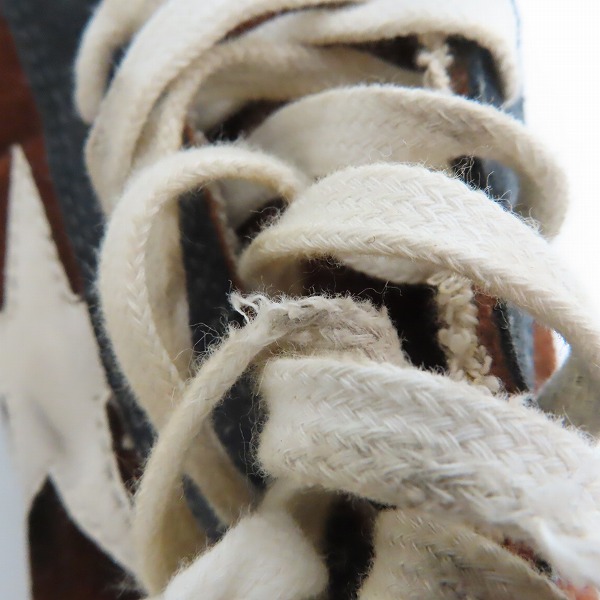 実際に弊社で買取させて頂いたGOLDEN GOOSE/ゴールデングース GGDB FRANCY/フランシー サイドジップ ハイカットスニーカー ブラウン系/40の画像 6枚目