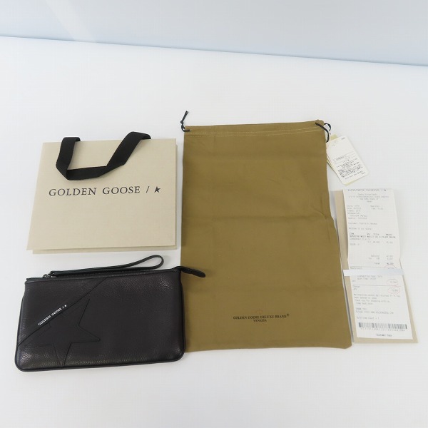 実際に弊社で買取させて頂いたGOLDEN GOOSE/ゴールデングース クラッチバッグ ブラック G36WA884.A1の画像 8枚目