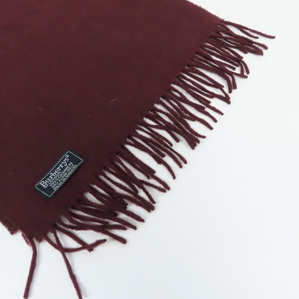 実際に弊社で買取させて頂いたBurberrys/バーバリーズ ロゴ刺繍 カシミヤ マフラー の画像 5枚目