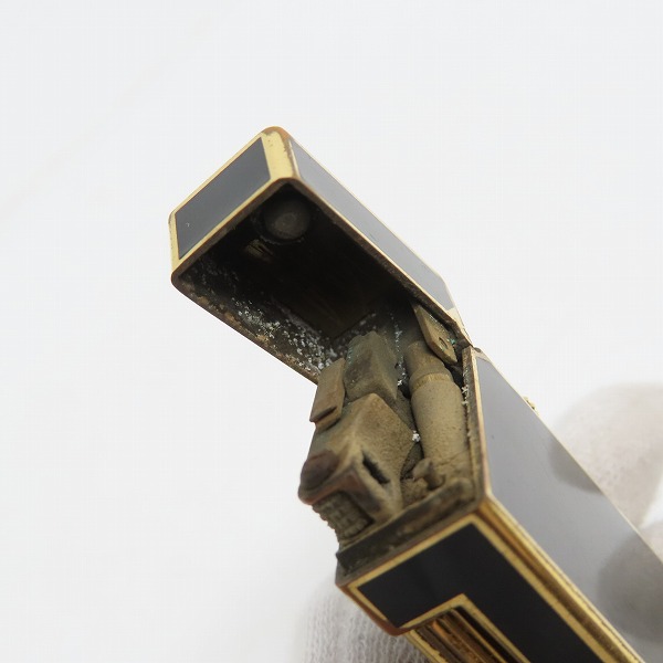 実際に弊社で買取させて頂いた(1) dunhill/ダンヒル サイドローラーガスライター ブラック×ゴールドの画像 5枚目