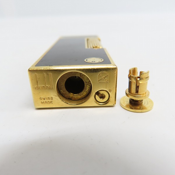 実際に弊社で買取させて頂いた(2) dunhill/ダンヒル サイドローラーガスライター ブラック×ゴールドの画像 2枚目