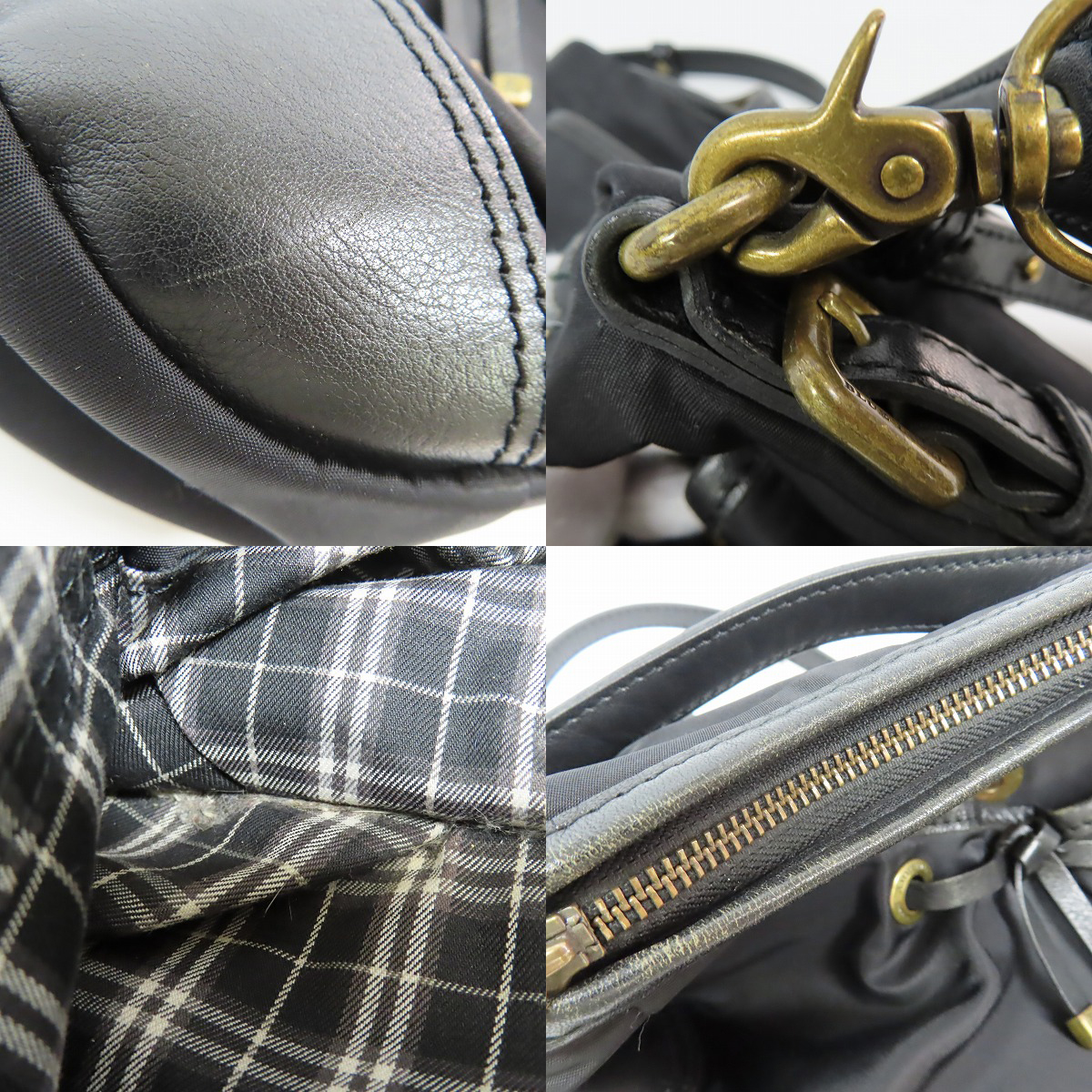 実際に弊社で買取させて頂いたBURBERRY BLUE LABEL/バーバリーブルーレーベル 2WAY ショルダーバッグ E2113-408-09の画像 7枚目