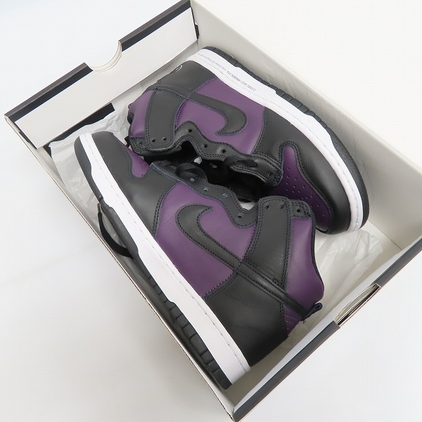 実際に弊社で買取させて頂いたNIKE/ナイキ×FRAGMENT DESIGN/フラグメントデザイン DUNK HI/F ダンクハイ 北京 DJ0382-600/25の画像 8枚目