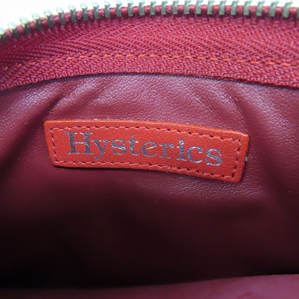 実際に弊社で買取させて頂いたHYSTERICS/ヒステリックス/ヒステリックグラマー レザーポーチ レッドの画像 4枚目