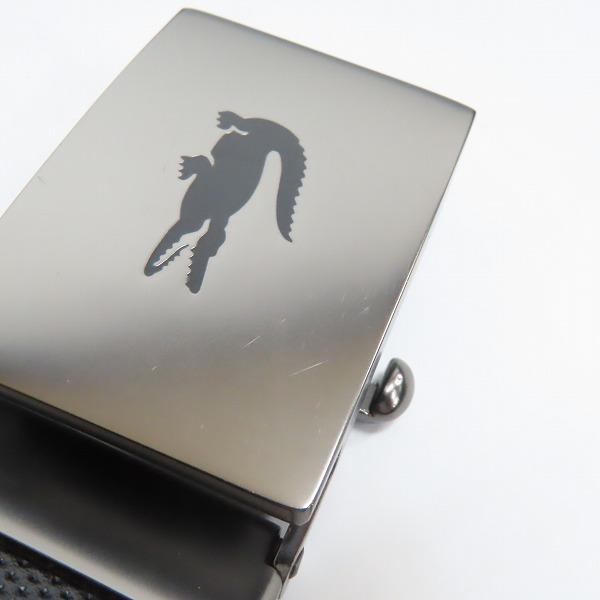 実際に弊社で買取させて頂いたLACOSTE/ラコステ ロゴバックル レザー ベルトの画像 5枚目