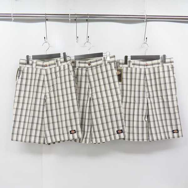 実際に弊社で買取させて頂いたDickies/ディッキーズ MULTI USE POCKET SHORTS/マルチユーズ ポケット ショーツ/チェック柄 ハーフパンツ/30 3点セット
