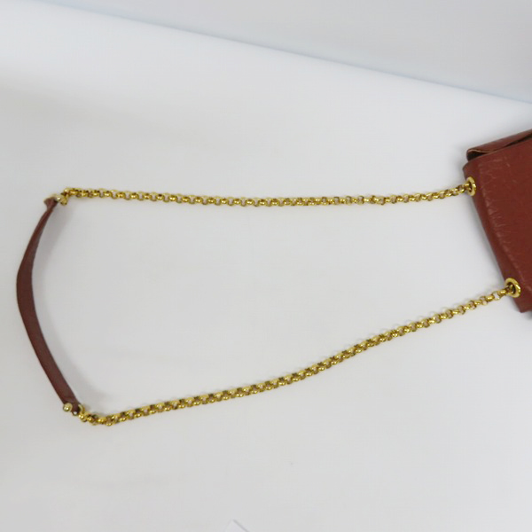 実際に弊社で買取させて頂いた【ジャンク】Burberrys/バーバリーズ オールド シャドーホース ノバチェック レザー チェーンショルダーバッグの画像 3枚目