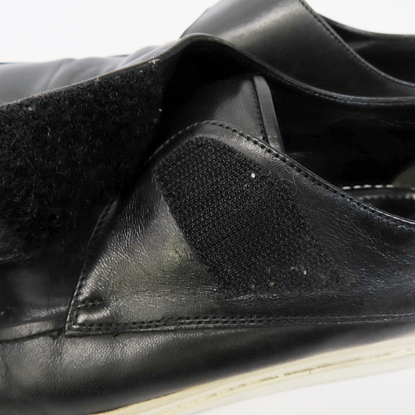 実際に弊社で買取させて頂いたGIORGIO ARMANI/ジョルジオアルマーニ ベルクロ レザーシューズ 42の画像 8枚目