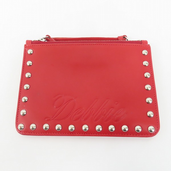 実際に弊社で買取させて頂いたHYSTERICS/ヒステリックス/ヒステリックグラマー レザーポーチ レッドの画像 1枚目